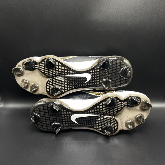 Nike Force Zoom Trout 7 Pro Black Gold White Mens Size 12.5 CQ7224-012‎ - Picture 9 of 10